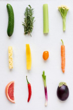 Taze organik meyve ve sebze ürünleri 