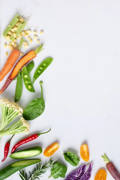 Healthy food background of vegetables — Stock Photo, Image