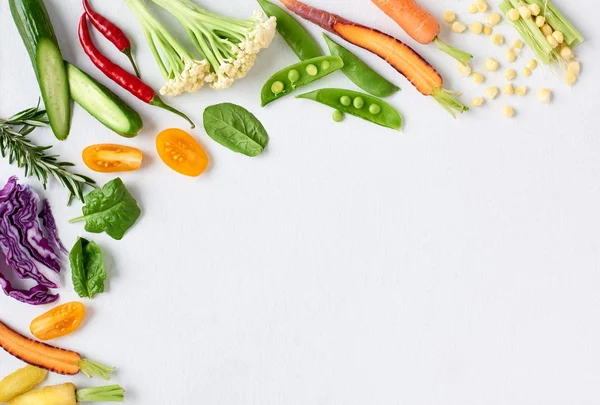 Fondo de alimentos saludables de verduras —  Fotos de Stock