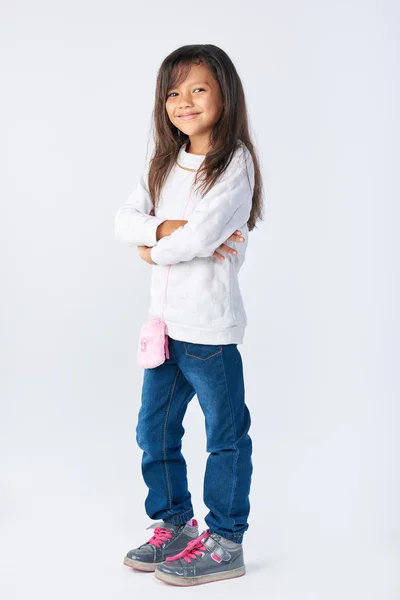 Menina bonito e adorável — Fotografia de Stock