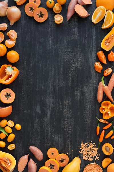 オレンジ色の果物や野菜 — ストック写真