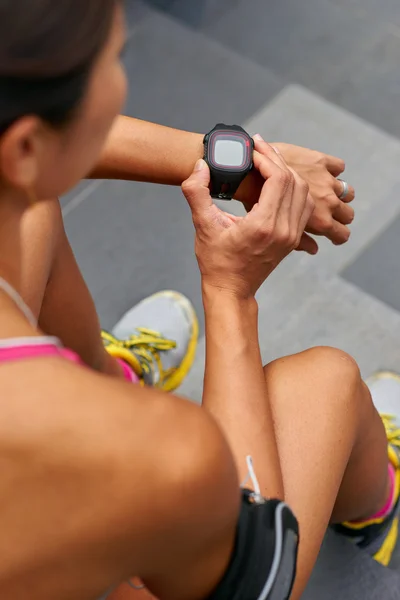 Tecnologia wearable fitness — Fotografia de Stock