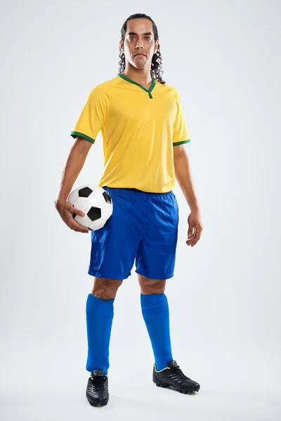 Brasil futebol jogador de futebol — Fotografia de Stock