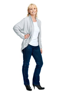 Kameraya bakan kadın.