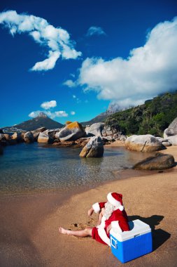 Noel Baba rahatlatıcı Beach