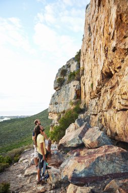 dik Dağı'nda ararken rockclimbers