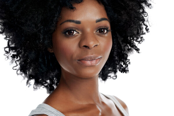 симпатичная черная женщина
