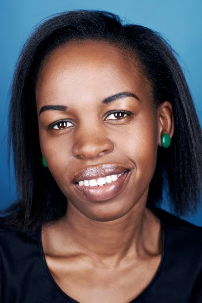 Smiling african woman — Stock Photo, Image