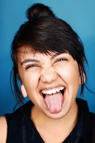 Funny woman face — Stock Photo, Image