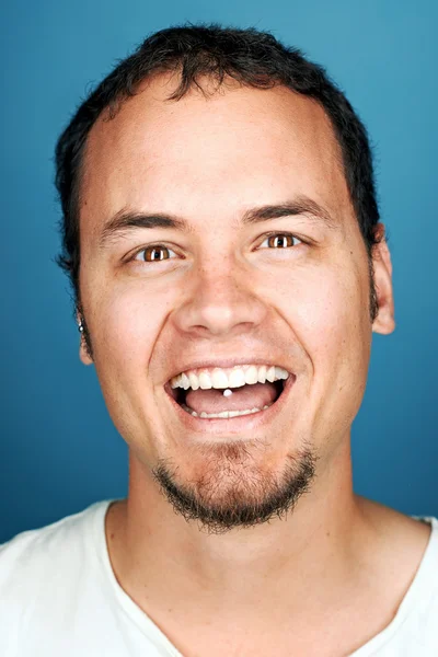 Funny face man — Stock Photo, Image