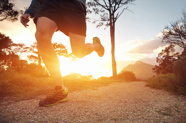 runner man exercising