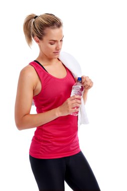 Kadın jimnastik salonu iş için hazırlanıyor