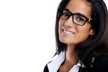 gözlük gülümsemek güzel kadınla