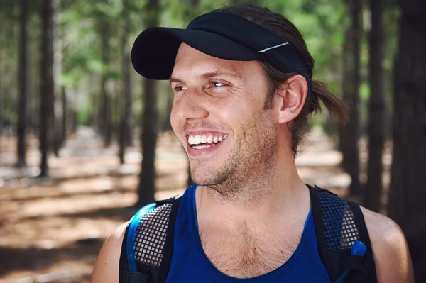 Fit healthy trail runner man — Stock Photo, Image