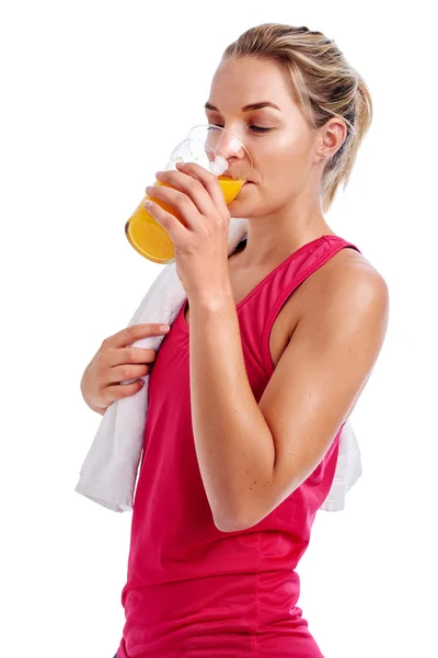 Woman getting ready for gym workout — Stock Photo, Image
