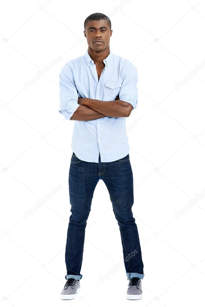 african man with arms crossed