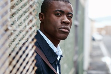 Kentsel şehir içinde Afrika iş adamı