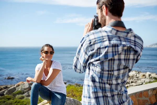 Bild tagen nära havet — Stockfoto