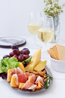 Cheese and cured meat board