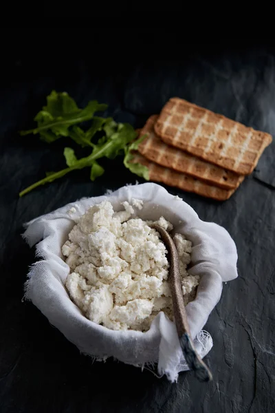 Handmade cottage cheese — Stock Photo, Image