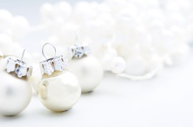 Beyaz Kış Noel dekorasyonu