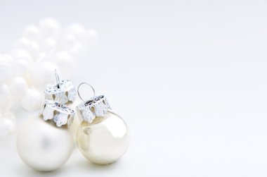 Beyaz Kış Noel dekorasyonu