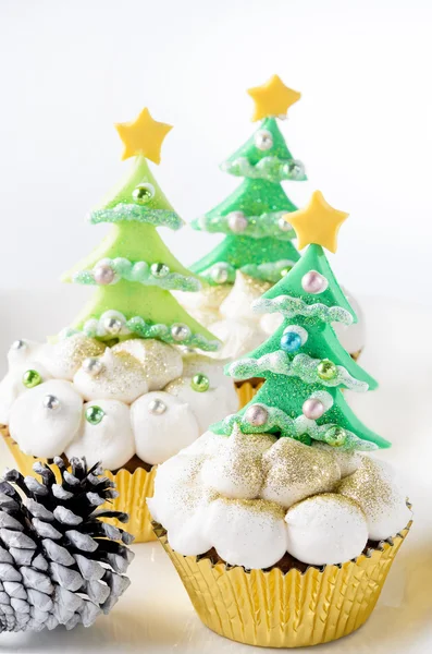 Gâteau de Noël cupcake — Photo