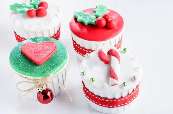 Cupcakes de Noël saisonniers — Photo