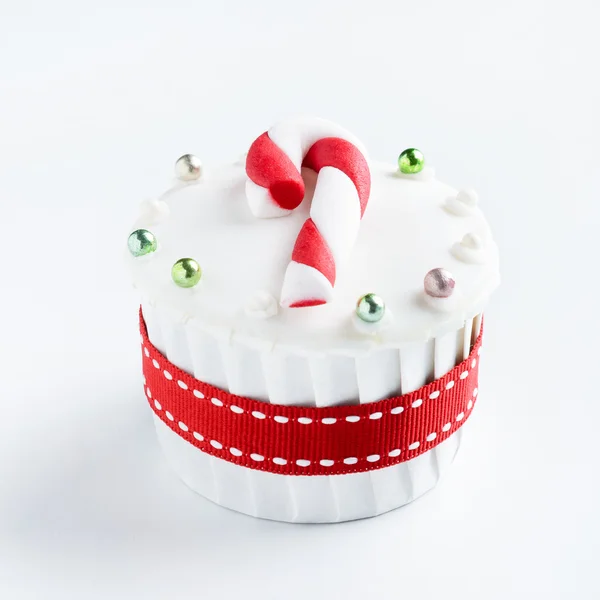 Cupcake de Natal sazonal — Fotografia de Stock