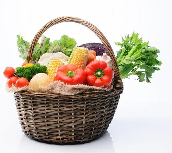 Mängd färska färgglada grönsaker — Stockfoto
