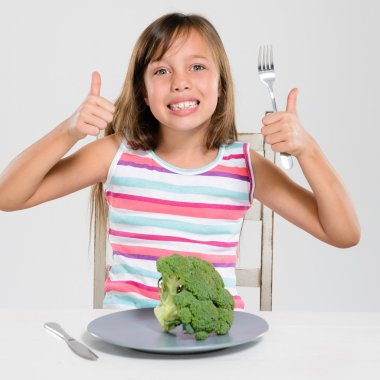 Mutlu sağlıklı beslenme çocuk