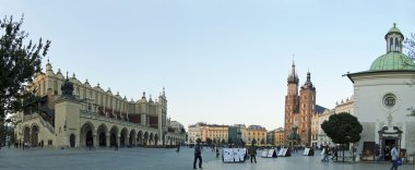 Grand Market Square in Krakow, Poland clipart