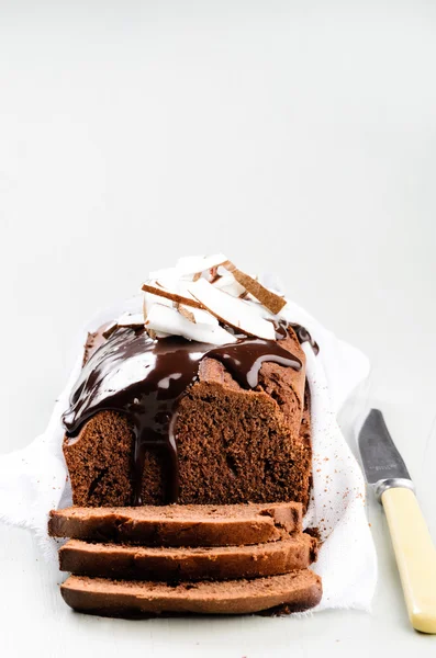 Bolo de pão de chocolate caseiro — Fotografia de Stock