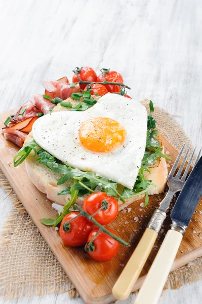 Sarapan besar dengan telur — Stok Foto