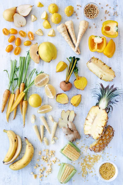 Alimenti crudi Produrre: Colori gialli — Foto Stock
