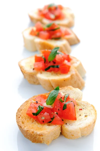 Italian brushetta with tomato — Stock Photo, Image