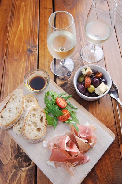 Italian appetiser on table — Stock Photo, Image