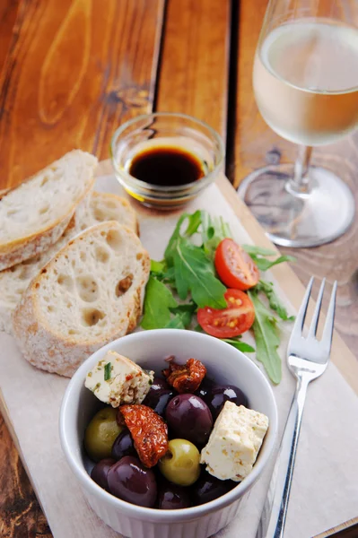 Delicious starter platter — Stock Photo, Image