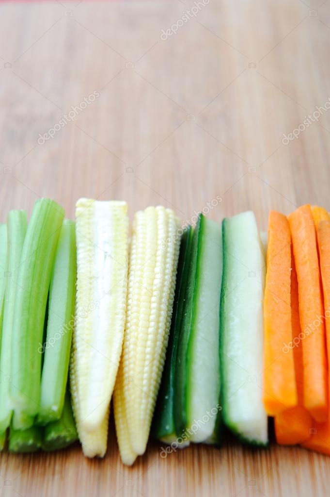 Raw vegetable batons — Stock Photo © Daxiao_Productions 80884894