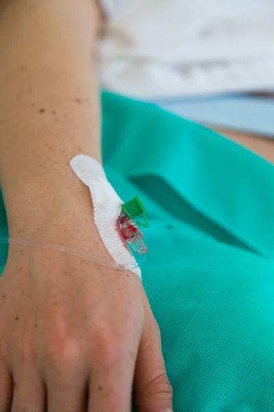 Femme juste avant l'accouchement à l'hôpital — Photo