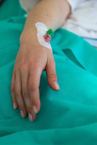 Femme juste avant l'accouchement à l'hôpital — Photo