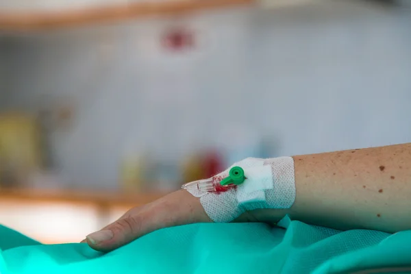 Femme juste avant l'accouchement à l'hôpital — Photo