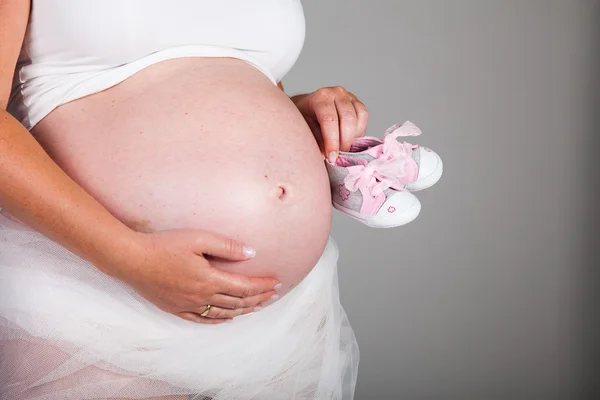 Pregnant blond woman — Stock Photo, Image