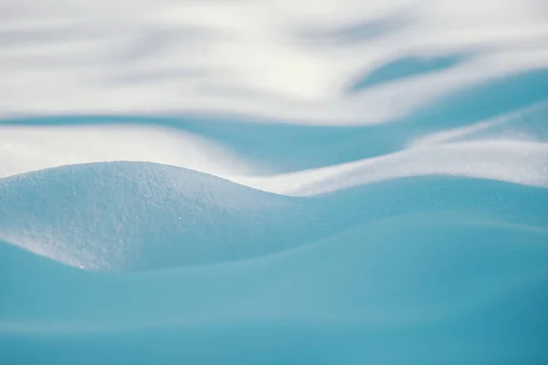 Courbes Faites Dans Neige Fraîche Fond — Photo