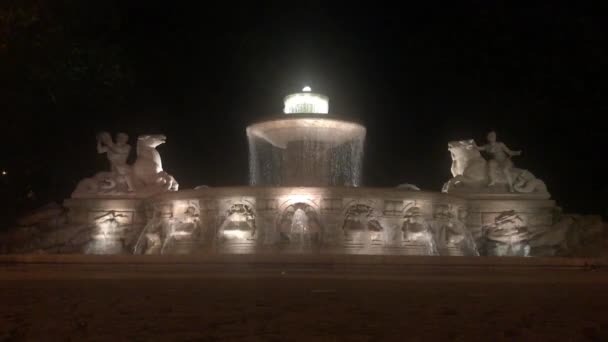 Brunnen Der Münchner Innenstadt — Stockvideo