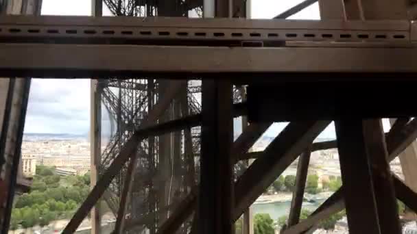 Wejście Wieżę Eiffla Paryżu — Wideo stockowe
