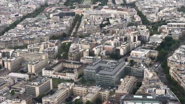 Letecký Pohled Ulice Paříže — Stock video