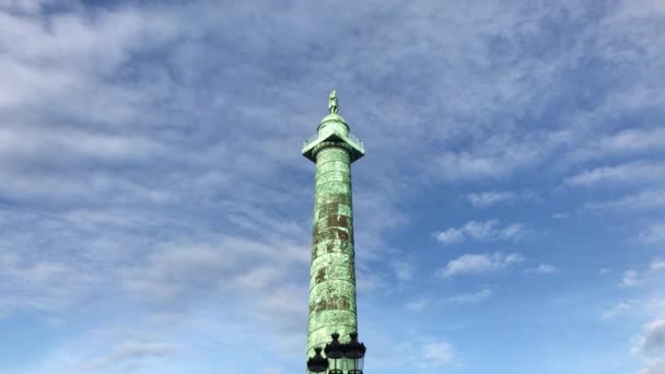 Pohled Colonne Vendome Centru Paříže Francie — Stock video