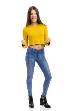 mutlu kadın kutluyor başarı