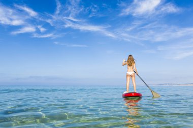 Kadın pratik kürek